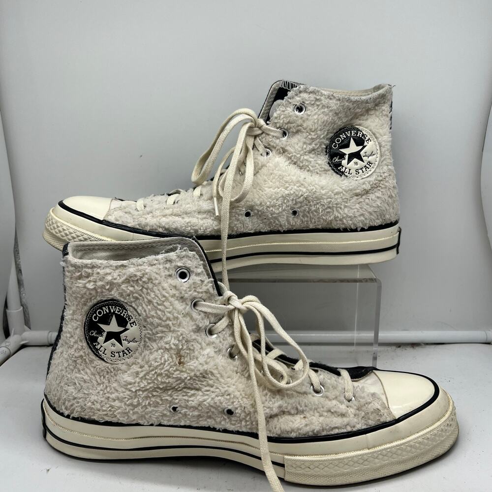 Converse Shoes Men 10.5 Chuck Taylor All Star '70 HI Yin Yang Sherpa Shoes
